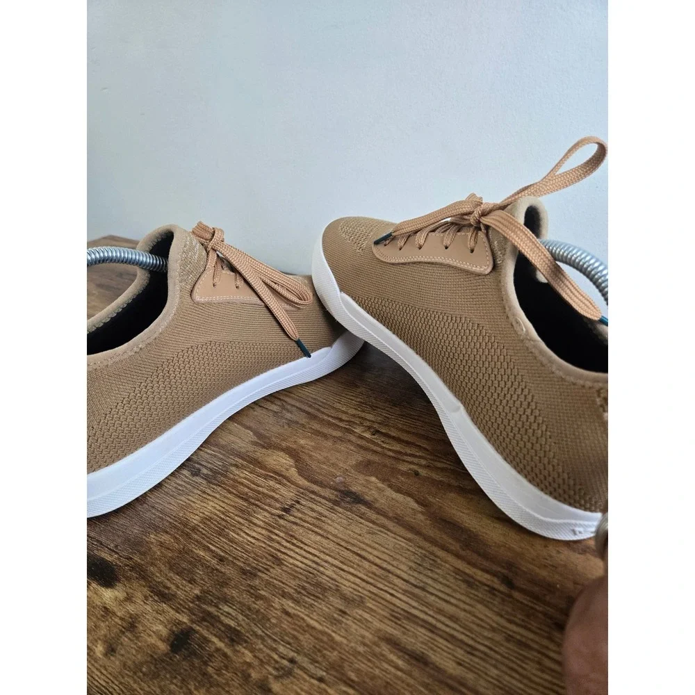 Vessi Weekend Sneakers Tan Waterproof Mens 9 Women 10 Low Top Casual Shoes